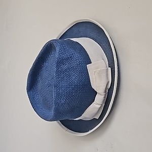 Nordstrom Women's Fedora-style Hat in Blue and White